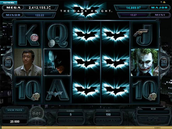 Бесплатные онлайн слоты - темы из кино - Бэтмен