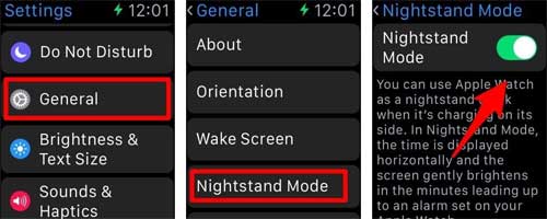 будильник Apple Watch - как включить и выключить ночной режим?