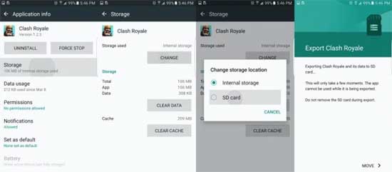 Переместить приложения на карту памяти в Galaxy S7 и S7 Edge