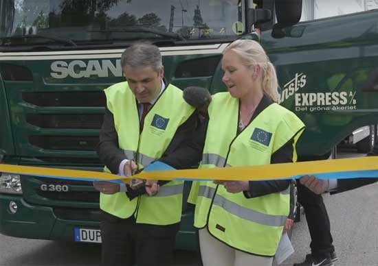 Электрогрузовики Scania - для проекта европейской елетроавтодороги [видео]