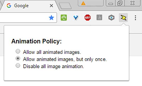 Как остановить gif анимацию в браузерах Chrome, Firefox, IE