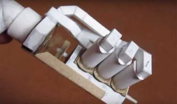 6-цилиндровый V-образный из бумаги… и как работает [видео]