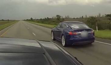 Два режима разгона Tesla Model S на одном драг-примере [видео]