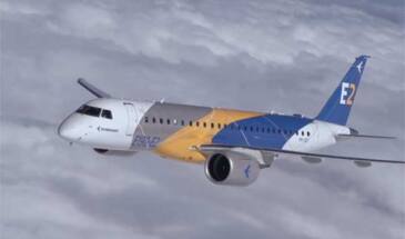 Первый официальный полёт E190-E2 E-Jet от Embraer [видео]