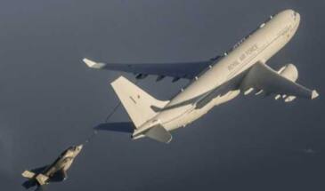 Королевские ВВС отрабатывают заправку в воздухе с Voyager KC3 и F-35B [видео]