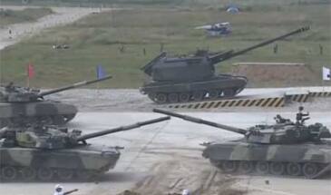Открытие АрМИ-2016: стартовал танковый биатлон [видео]