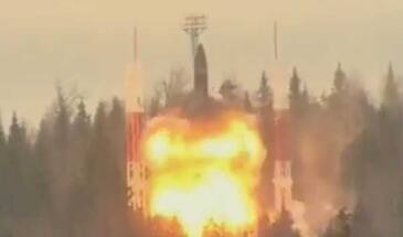 Запуск МБР «Тополь» с космодрома «Плесецк» [видео]