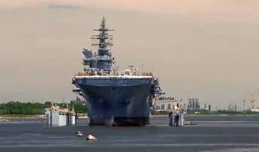 В США спущен на воду универсальный десантный корабль USS Tripoli