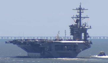USS Abraham Lincoln вышел на морские испытания [видео]