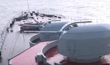 Стрельбы кораблей СФ в Баренцевом море