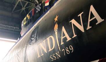 В США спустили на воду SSN-789 Indiana 16-ю АПЛ класса Virginia