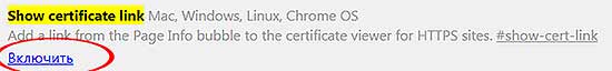 Chrome 60: как быстро посмотреть сертификат сайте