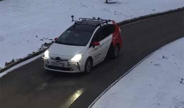 Яндекс протестил беспилотное авто на зимней дороге [видео]