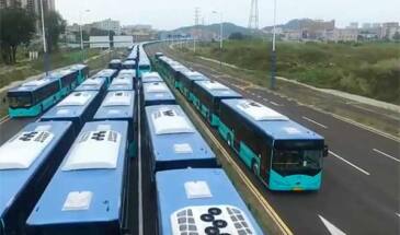 16000: китайский Шэньчжэнь пересел на «зеленые» электроавтобусы [видео]