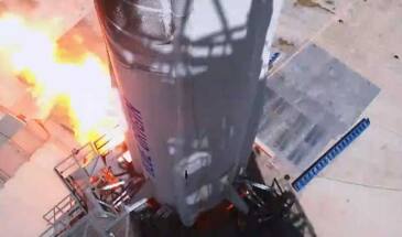 Испытательный запуск и посадка корабля New Shepard [видео]