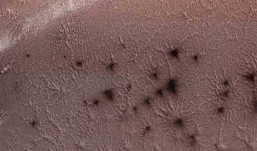Агентство NASA показало фото «марсианских пауков»