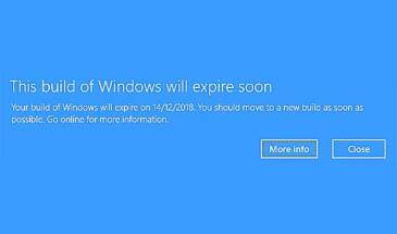 Срок действия сборки Windows скоро истекает: что за баг, и как его устранить?