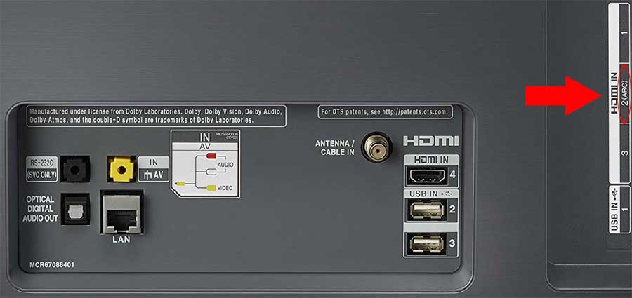 Где и как искать порт HDMI ARC в телевизоре?