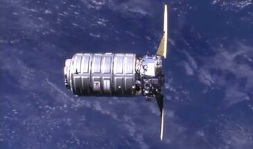 Прибытие грузового Cygnus на МКС [видео]