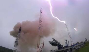 Молния ударила в «Союз-2.1б» при старте [видео]