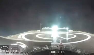 Первую ступень Falcon Heavy посадить не удалось [видео]