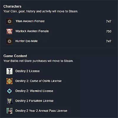 Как перенести Destiny 2 из Battle.net в Steam: подготовка учётки
