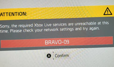 Ошибка Bravo 09 в Division 2 на Xbox или PS: что еще можно сделать
