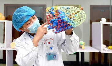 Китайские медики создали 3D-модель легких с очагом коронавируса [фото]