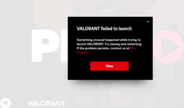 Если Valorant пишет «Failed to Launch» и не запускается [архивъ]
