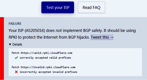 Защита от BGP hijack: как быстро проверить своего провайдера