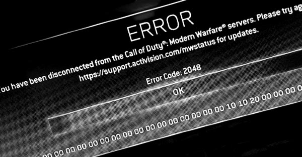 ошибка 2048 и 3136 в CoD Modern Warfare