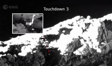 «Прыжки» Philae по комете помогли найти и исследовать лёд [видео]