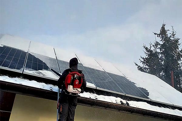 Домашняя солнечная электростанция зимой: своя специфика