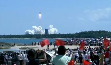 Запуск модуля «Вэньтянь» к станции «Тяньхэ» [видео]