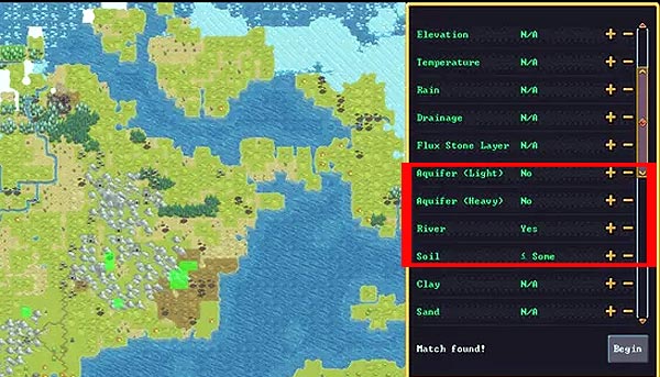 Dwarf Fortress - как выбрать локацию