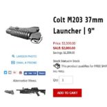 Colt Defence начала продажи «гражданских» гранатомётов M203 [видео]