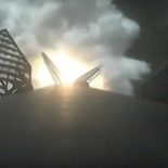 Приводнение первой ступени Falcon 9 [видео]